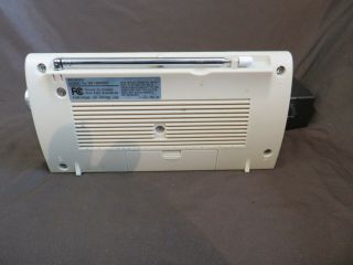 Vintage Sony ICF - M410V Weather,  AM/FM 4 - Bands Portable Emergency Radio W/ Clock 3
