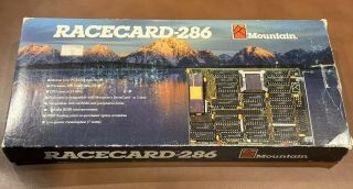 Racecard 286 Mountain Accelerator Cpu Isa Card Ibm 5150 Pc 5160 7.  2mhz Orchid