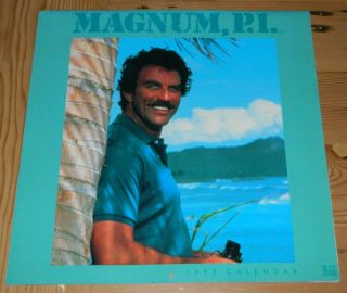 Vintage Tom Selleck Magnum P.  I.  1990 Calendar