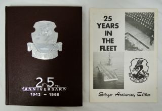1968 Uss Wasp Cvs - 18 25th Anniversary Deployment Cruise Book W/ Bonus