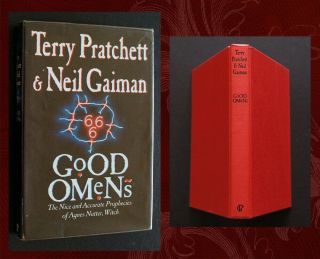 Good Omens By Neil Gaiman & Terry Pratchett 1990 Hardcover Sci Fi Fantasy Uk Ed