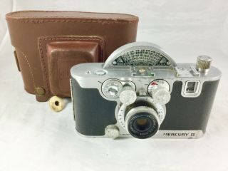 Vintage Universal Mercury Ii Model Cx 35mm Film Camera With Tricor Lens