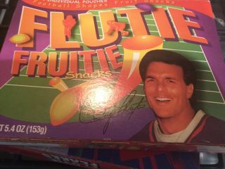 VINTAGE 1999 BUFFALO BILLS DOUG FLUTIE FROSTED CEREAL And Flutie Fruity Snacks 5