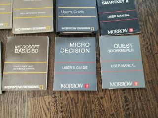 Morrow Designs Micro Decision CP/M Computer with disks and manuals 4
