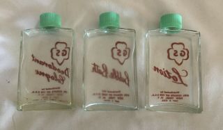 RARE Vintage 50’s Girl Scout Empty Bottles Beauty Box Lotion Bubble Bath Cologne 2