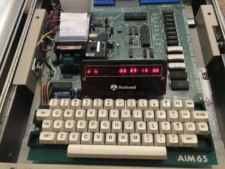 Rockwell AIM - 65 Development Computer W/ PROM Programmer & EPROMs; 100 6