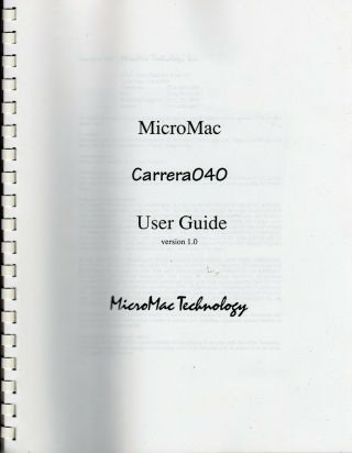 ITHistory (1995) BOARD: MicroMac Carrera - 040 Accelerator 68040 (Apple Mac IIci) 5