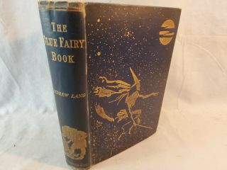 Rare 1st Ed 1889 The Blue Fairy Book Andrew Lang Fairy Tales Fantasy Magic Nr