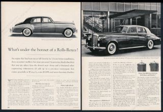 1959 Rolls Royce And Bentley Car Photo Vintage Print Ad