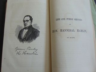 c.  1860 ABRAHAM LINCOLN CAMPAIGN BIOGRAPHY wth HANNIBAL HAMLIN 7