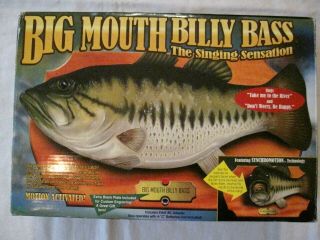 Big Mouth Billy Bass Motion Activated Singing Fish Vintage Don’t Worry Be Happy
