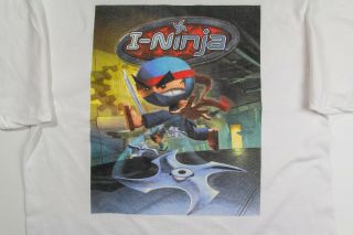 Vintage 2003 I - Ninja Video Game Promo T - Shirt Namco Playstation XL 4