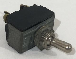 Vintage Toggle Switch Spst On - Off 901 30a 125vac Retro Steampunk Electronic Part