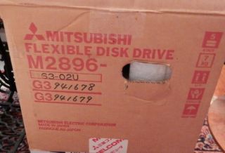 8 inch floppy disk drive Mitsubishi M2896 - 63 Old Stock computer NOS tech 2