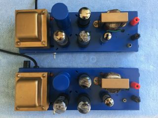 TWO VINTAGE MAGNAVOX MODEL 138 MONOBLOCK VACUUM TUBE AMPS FOR STEREO GREAT TUBES 12