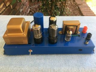 TWO VINTAGE MAGNAVOX MODEL 138 MONOBLOCK VACUUM TUBE AMPS FOR STEREO GREAT TUBES 8