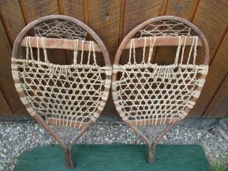 Vintage Snowshoes 32 " Long X 16 " Wide Great For Decoration