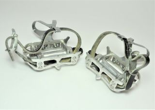 Vintage Mks Sylvan Sy - 1 Christophe Road Bicycle Quilled Pedals 9/16 X 20 Tpi