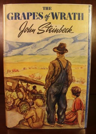 The Grapes Of Wrath 1939 John Steinbeck 1st Edition 8th Printing Dj Pulitzer