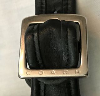 Vintage Coach Black Leather Briefcase Messenger Laptop Attache Shoulder Bag 5206 7