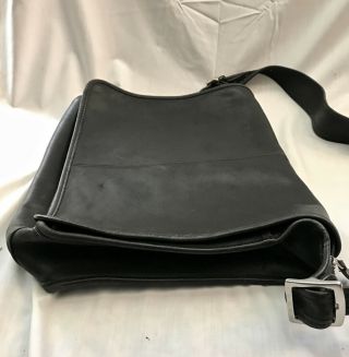 Vintage Coach Black Leather Briefcase Messenger Laptop Attache Shoulder Bag 5206 8