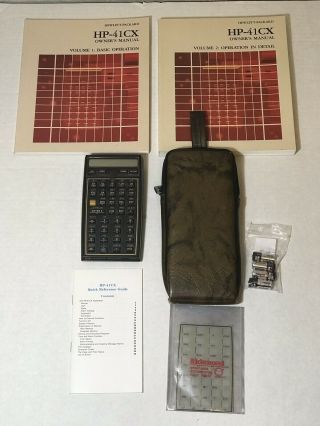 Hp - 41cx Vintage Scientific Calculator,  Manuals