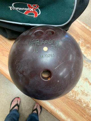 Vintage Tiffany Bowling Ball 300 White Dot 8lb 31547 2