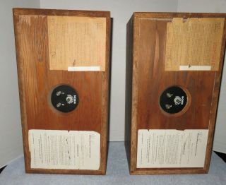 Vintage Acoustic Research AR - 4x Speakers 19x10x9 3