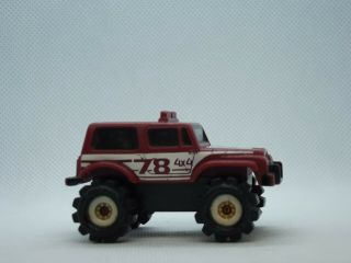1986,  Vintage,  Schaper Stomper,  1/64 Plastic,  Red,  Jeep Renegade,  78,  Mini 4x4