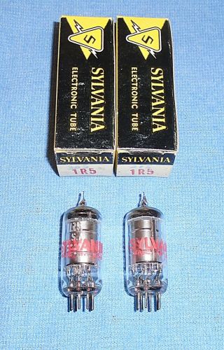 2 Nos Sylvania 1r5 Vacuum Tubes - Vintage Converter Mixers For Am Radios
