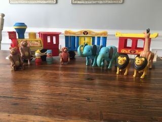Vintage Fisher Price Little People Circus Train
