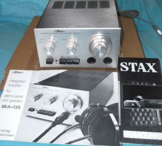 Stax Sra - 12s Integrated Amplifier For Electrostatic Ear Speaker
