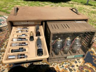 Hickok Vacuum Tube Tester Teaching System With Many Vacuum Tubes