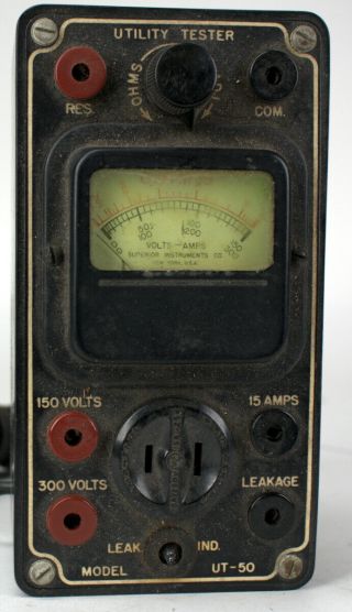 Vintage Superior Instruments Utility Tester Model Ut - 50