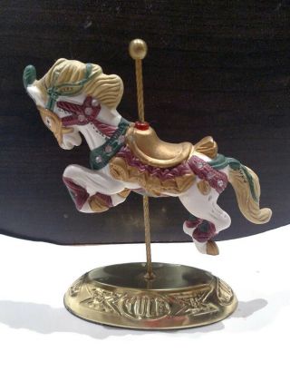 Vintage House Of Lloyd Carousel Horse Ceramic Collectible Figurine 1992 W/box