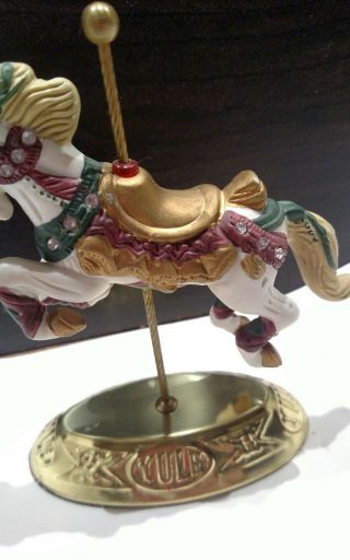 Vintage House of Lloyd Carousel Horse Ceramic Collectible Figurine 1992 w/Box 3