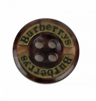 Vintage Burberry Coat Replacement Plastic Button Brown Blend.  70 "
