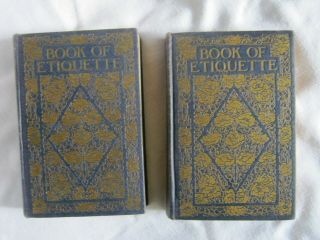 Book Of Etiquette By Lillian Eichler 1922 Two Volume Vintage Set