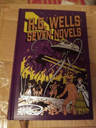 H.  G.  Wells,  Seven Novels By H.  G.  Wells 2009 Leatherbound Barnes & Noble Hc