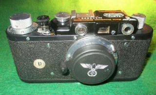 Leica E.  Leitz Wetzlar German Camera With Leather Case