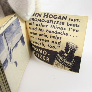 Magic Eye Movie Flip Book Ben Hogan ' s Smashing Drive Golf Bromo - Seltzer Vintage 4