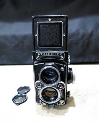 Rolleiflex 3.  5e Medium Format Tlr Camera - Film And Ready To Use.