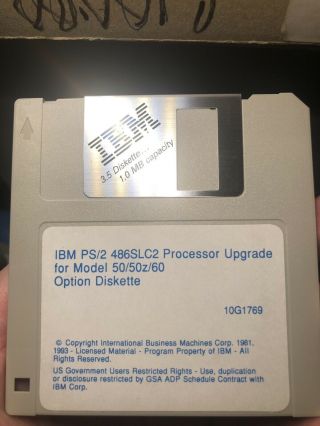 IBM PS/2 286 To 486 CPU Processor Upgrade Kit For Model 50 or Model 60 486 SLC 6