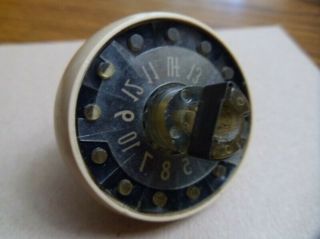 Vintage Zenith TV Channel Selector knob.  Late 1950 ' s.  Plastic 2