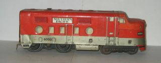 Vintage Marx Tin Litho Southern Pacific 6000 Powered " A Unit