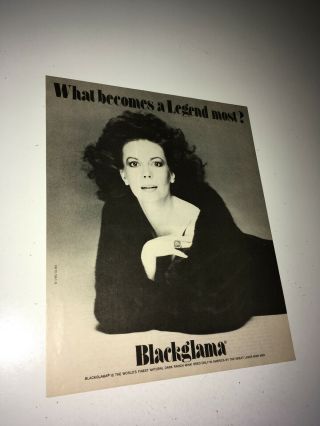 Natalie Wood Vintage Movie Star Ad 1981 Blackglama Furs Hollywood Actress