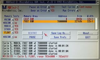 Amiga 1200 - Blizzard 1240T,  32mb Memory - 040@32mhz Accelerator 7