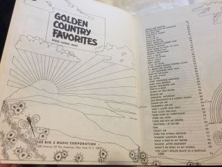 Golden Country Favorites - piano music lyrics - vintage sheet music 4