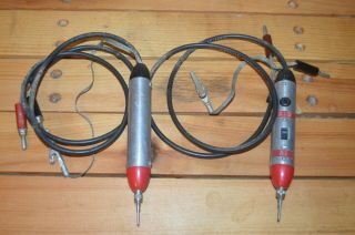 2 Vintage Heathkit O - Scope Demodulator Probes & Oscilloscope Tester &