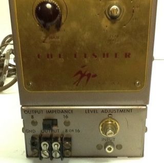Fisher 80 AZ Mono Block Tube Amplifier Power Monitor,  & Serial 94390 2